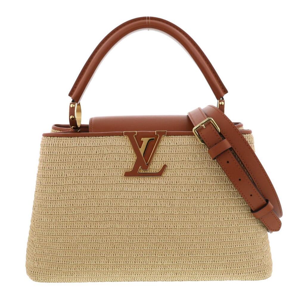 LOUIS VUITTON Capucines Raffia Bag Handbag